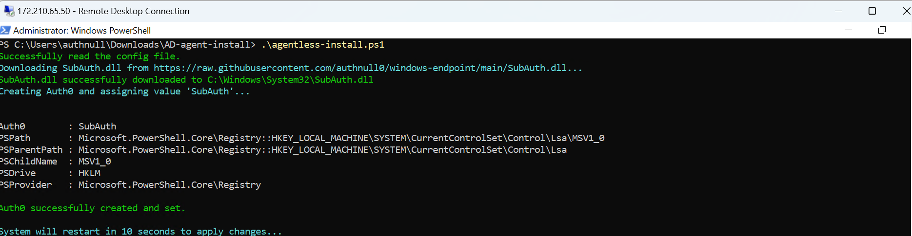 install mfa script